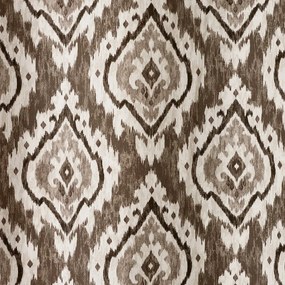 Barna függöny szett 2 db-os 117x137 cm Suri Geo – Pineapple Elephant