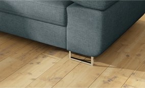 Kék kinyitható-tárolóhelyes sarokkanapé (bal oldali-L alakú) Anton – ELTAP