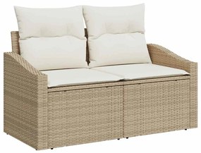 Kerti Kanapé Szett párnával Beige és krém 55 x 55 x 37 cm