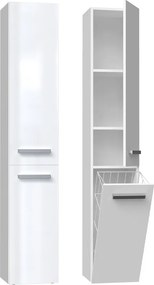 Nel IV fürdőszoba szekrény, fényes fehér