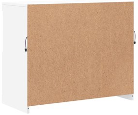 fehér tálalószekrény LED-világítással 81 x 37 x 67 cm