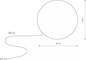 Kültéri Dekorációs Lámpa Opál CUMULUS