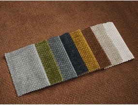 Narancssárga zsenília kinyitható kanapé 228 cm Neyo – Bobochic Paris