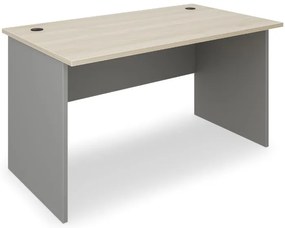 SimpleOffice asztal 140 x 80 cm, világos tölgy / szürke