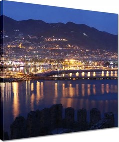 Vászonkép 40x40 Antalya éjszaka Kirándulás