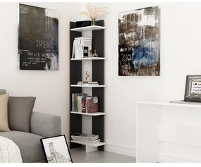 könyvespolc Als - Black, White