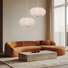 CAFEE kábeles csillár 1xE27/40W/230V, átm. 52 cm, bézs