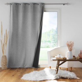 Világosszürke hangszigetelő függöny 140x260 cm Jupiter – douceur d'intérieur