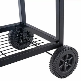 Faszenes kerti BBQ hengeres grillsütő