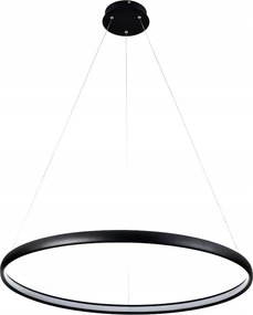 Fekete kerek Led gyűrűs függőlámpa 26W Carlo PL21503-800-BK Zuma Line