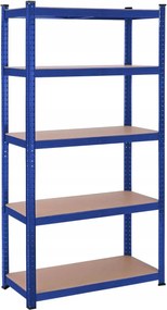 Tárolószekrény Fém Kék 875 Kg-ig Songmics 180 X 90 X 40 CM