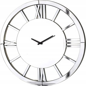 Falióra nagy 60 cm tükör ezüst glamour