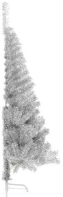 Mesterséges, előre világított karácsonyi fa Ezüst 180 cm PET