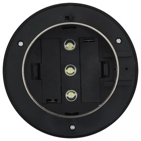 6 db kerek fehér kültéri napelemes LED lámpa, 12 cm