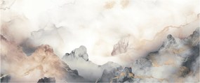 Kép - Hegyi absztrakció márvány textúrával (120x50 cm)