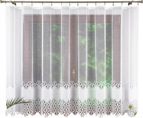 Rövid Függöny Mintával Az Alján, Készre Véve Szalaggal 350x120.