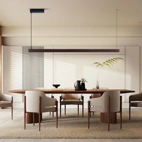 Immax NEO 07302L-LED Dimmelhető kábeles csillár MADEIRA 44W/230V Wi-Fi Tuya 202 cm dió