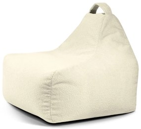Krémszínű buklé gyerek babzsákfotel Game Amuse – SLOWDOWN