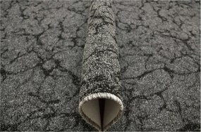 Tartós Hurokszőnyeg Sötétszürke Fekete Márvány 200x300 cm