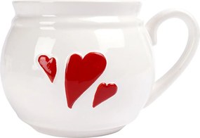 Nagy Porcelán Bögre tea gyógynövények kávé csokoládé melegítő XL