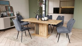 Mazzoni LEONEL Artisan Tölgy - MODERN 180 cm-re BŐVÍTHETŐ ASZTAL!