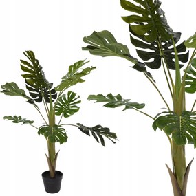 Monstera művirág fekete cserépben 110cm Virágtartó Dekoráció Terasz Erkély