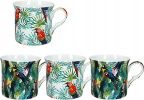 Csodálatos 4 db-os Tropics porcelán bögre szett 295ml