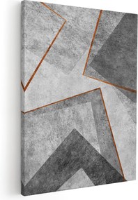 Geometrikus Kép Vászonképek Fali Dekoráció Triptichonok több minta