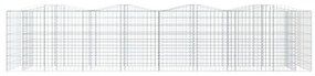 íves horganyzott vas gabion magaságyás 400 x 100 x 100 cm