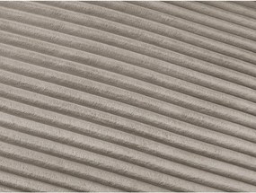 Szürkésbarna kordbársony kanapé mindennapos alvásra-kinyitható 220 cm Hugo – Bobochic Paris