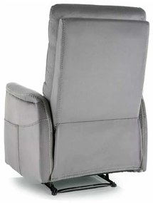 Vinci Velvet masszázsfotel, szürke