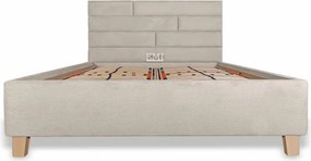 Kárpitozott ágy CALMIRA + rácsos rács + matrac EMI