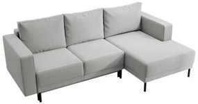 Sarokkanapé Rodriguez mini (J) (szürke + fekete) . 1099545