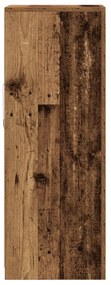 LED világítással rendelkező oldalajtó régi fa 41x37x100 cm