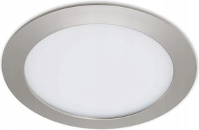 Led süllyesztett mennyezeti lámpa Briloner 17 cm, 12 W, matt nikkel, IP44
