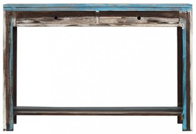 Vintage stílusú tömör fa tálalóasztal 118 x 30 x 80 cm
