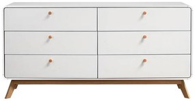 Fehér alacsony komód 150x74 cm Caitlin – Støraa