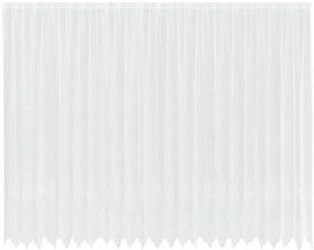 Függönyök függönyökkel Virágos Fehér 600 × 300 cm Poliészter