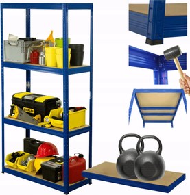 Fém tároló állvány garázs állvány Helios 180x100x30cm 4Px275kg