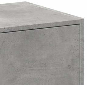 betonszürke szerelt fa patikaszekrény 30 x 41 x 174,5 cm