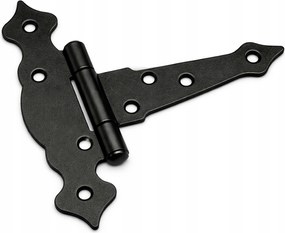 Zsanér fa kapuhoz dekoratív fekete 150x45x185x2,5 háromszögletű 1db