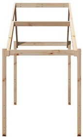 tömör fenyőfa gyerekágytető 203 x 95,5 x 142 cm