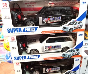 Police 26 Cm Land Rover Rendőr SUV Rc Távirányítós Autó