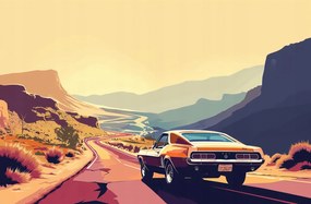 Poszter 91,5x60cm A lenyugvó nap útja