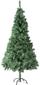 tectake 402820 karácsonyi élethű műfenyő, fém állvánnyal - 180 cm, 533 zöld csúcsok