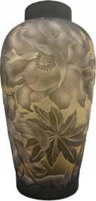 Zöld ĂŒveg virĂĄg vĂĄza ĂŒveg szĂnes lakberendezĂ©s ajĂĄndĂ©k