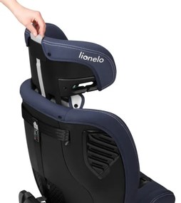 Lionelo - Forgatható autósülés bázissal BASTIAAN ONE i-Size 40–150 cm tengerészkék