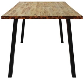 tömör akácfa kerti étkezőasztal 150 x 90 x 75 cm