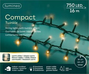 Lámpák 750 Led kültéri/beltéri Klasszikus/Meleg fehér 16m programozóval