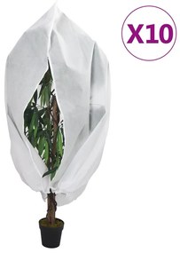 10 db növényvédő huzat cipzárral 70 g/m² 2,36 x 2 m